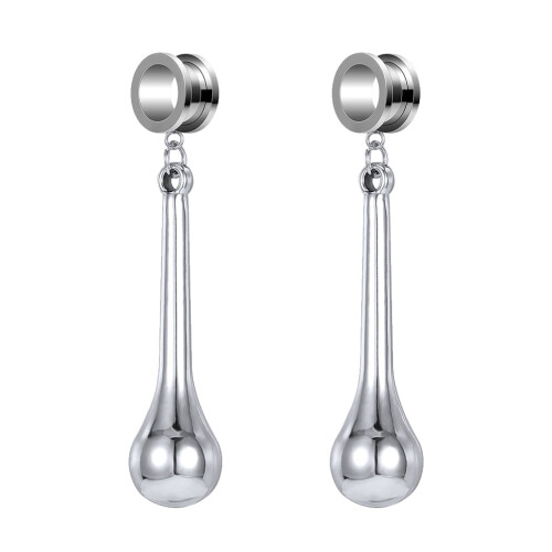 Ear Plug Tunnel Tassel Dangle Jewelry 2 Pcs