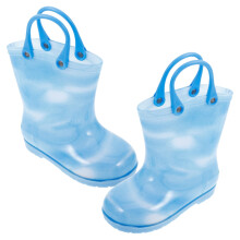 Boys Rain Boots Sky Blue PVC Waterproof 1 Pair