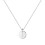 Women's Disc Initial Letter Pendant Necklace 1