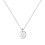 Women's Disc Initial Letter Pendant Necklace 1