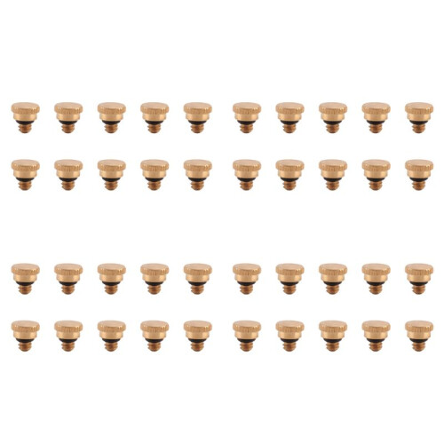 40PCS 10/24 Screw Thread Brass Misting Nozzle Plug Low Pressure Atomizing Mist Nozzle for Outdoor Cooling System