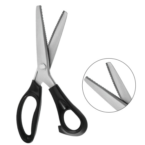 9 inch Pinking Shears Fabric Scissors Scallop Edge