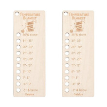 2X Houten Deken Herbruikbare Kleurenkaart Wol Schaduw Organisator Kaart, Deken Planner voor Draad Gehaakte Projecten Handgemaakte Geschenken B