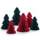 Christmas Honeycomb Tree Centerpiece Red 3 pcs 6
