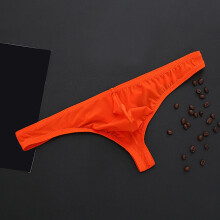 Men's Valentine's Day Ice Silk Thong Underwear