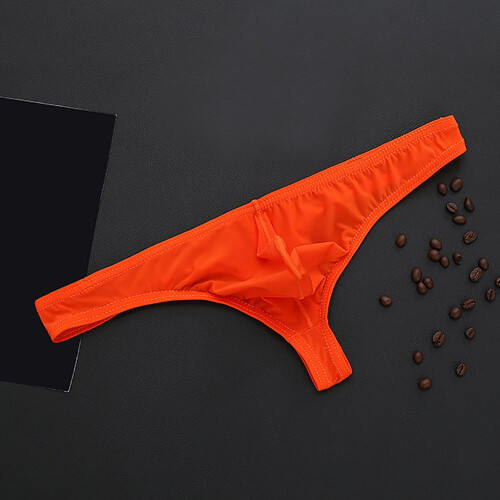 Men's Valentine's Day Ice Silk Thong Underwear