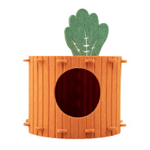 Carrot Cat Scratch Bed for Large and Multiple Cats 1 Pack