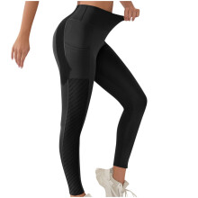 Awdenio Women Seamless High-Waisted Leggings with Pockets