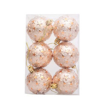 Christmas Ball Ornaments Shatterproof Beige Set of 12