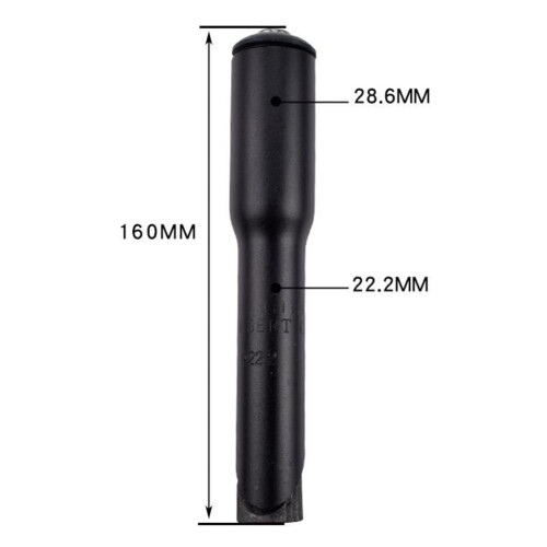 Bike Stem Adapter Riser Threadless 22.2-25.4 mm Black 1