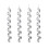 Christmas Icicle Pendants Silver 7.9In 4-Pack 1