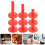 Red Drum Cymbal Sleeves Plastic 9 Pcs 1