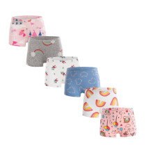 Girls' Cotton Boxer Underwear Pack 6 Pcs