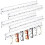 Acrylic Sunglasses Organizer Wall Mounted Rack 1