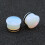 Opalite Single Flared Ear Plug Tunnel Mushroom Shape 2 Pcs 4