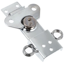 Silver Zinc Alloy Box Latch Hook 1 Pack 3.46x2.55x0.47 Inch