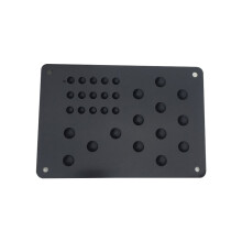 Car floor mat scuff plate alloy non-slip 4 pcs