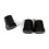 Walking Stick Tip Protector Black Circle Cover 6 Pcs 1
