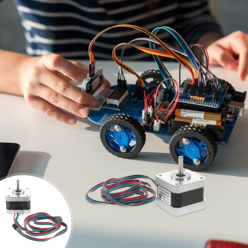 Brushless DC Motor with Gear and Stepper Functionality