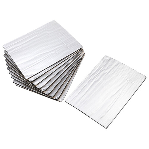 Auto Sound Deadener Mat Silver 10 pcs