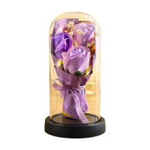 Light-Up Eternal Rose in Glass Dome 1 Piece