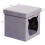 Velvet Pet Ottoman Cube Cat House Gray Square 2