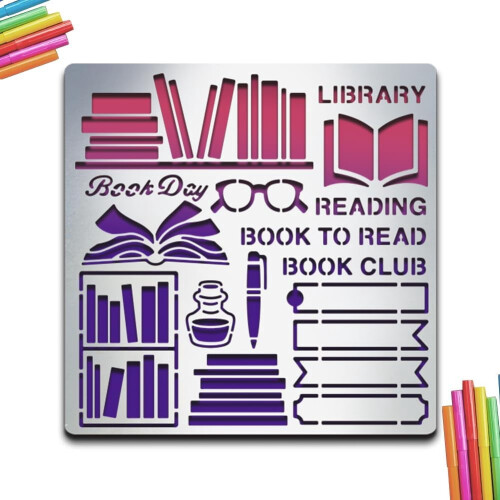 Metal Book Stencil 6x6 inch for Diary Scrapbooking 1