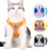 Cat Harness and Leash Set Adjustable Vest with Reflective 1
