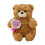 Flower Teddy Bear Pillow Plush Romantic Cushion 1 pc 1