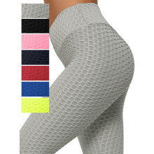 DODOING yoga pants high-waisted textured butt lift leggings