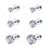 CZ Ear Studs Basic Style Cartilage Piercing 6 Pcs 1