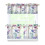 Purple Flower Bird Kitchen Curtains Set 3-Piece 1