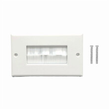 Wall Plate Bracket for Cable Pass-Through Single Gang