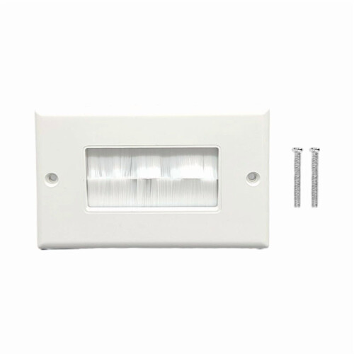Wall Plate Bracket for Cable Pass-Through Single Gang