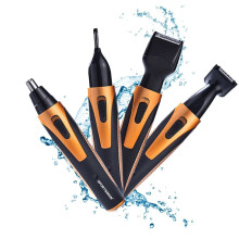 4-in-1 Waterproof Nose Hair Trimmer for Men and Women Gold