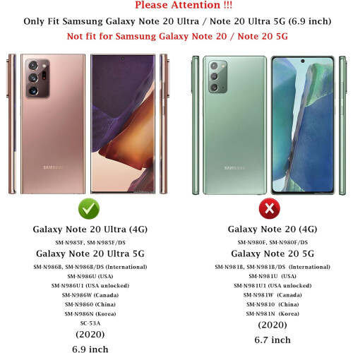 Magnetische Hülle für Samsung Galaxy Note20 Ultra mit Objektivabdeckung 1