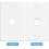 10Gbps Ethernet Wall Plate CAT6A 1-Port RJ45 2 Pack 5
