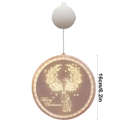 LED Christmas String Lights Battery Operated with Suction 2