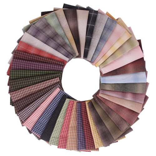 Tie-Dyed Quilting Fabric Bundle 50 Pieces