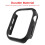 Προστατευτική θήκη οθόνης Apple Watch Series11/10 46mm, μαύρη 5