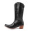 Women's Western Cowboy Boots Black Tall Sequin Heel Pointed 6