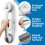 Behome Shower Grab Bar Suction Mount 2 Pack 16 Inch 2