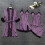 Women's Silk Pajama Set Vintage Solid Long Sleeve Tank Top 2