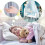 White mosquito net canopy for queen beds ceiling-mounted 4