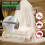 White mosquito net canopy for queen beds ceiling-mounted 5