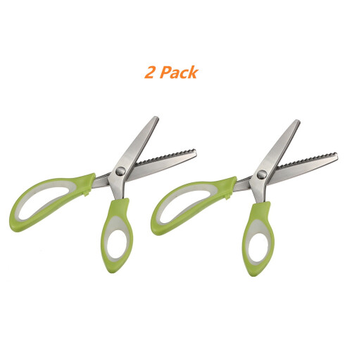 Pinking Shears for Fabric Cutting Comfort Grip 2-Pack 1