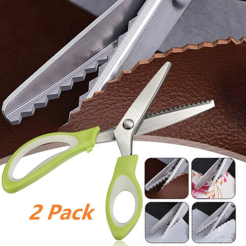Pinking Shears for Fabric Cutting Comfort Grip 2-Pack 2