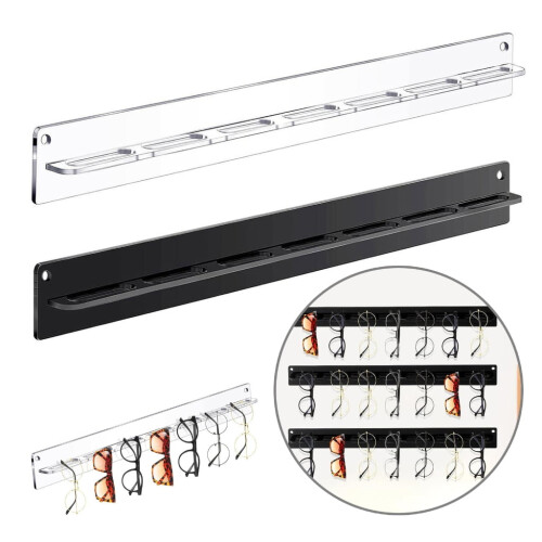 Acrylic Sunglasses Organizer Wall Mounted Rack 1