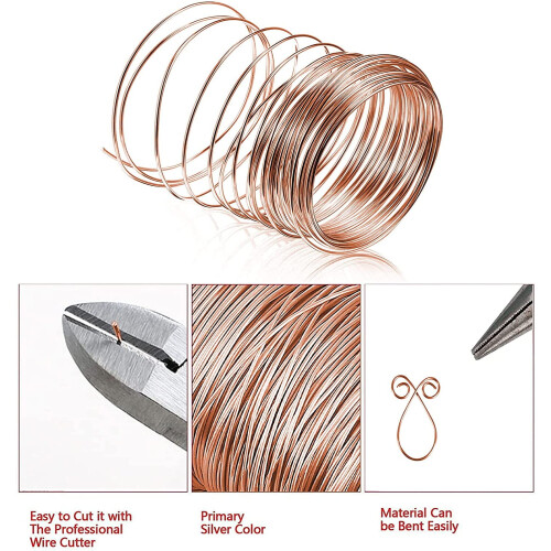 Copper Wire 99.5% Pure Round 18 Gauge 33 Ft 2