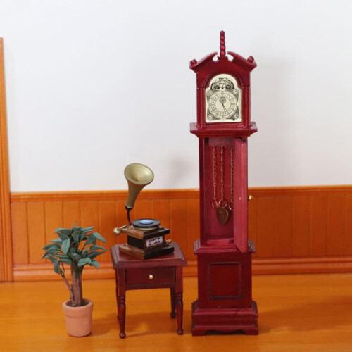 Retro Floor Clock Miniature for Home or Office Display 1